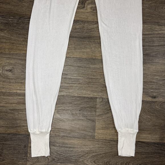 Vintage SportSilks 100% Silk Baselayer Leggings White Mens - Size L - Picture 3 of 10